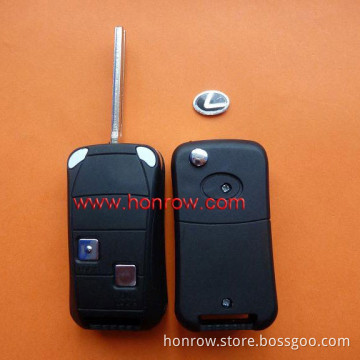 Lexus car 2 button modified folding remote key blank